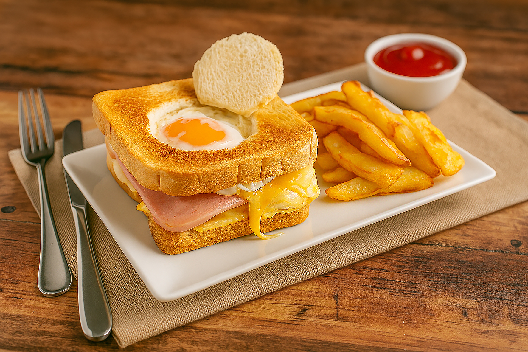 Sándwich mixto con huevo